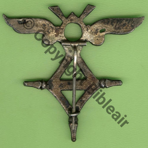 591 GAO.591 OUARGLA Type6  Fab LOC Eping bascule Dos lisse irreg 2Poincons ARGENT Src.Y.GENTY 62Eur03.16 jad2455 